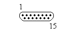 Sub-D 15 Pin Male